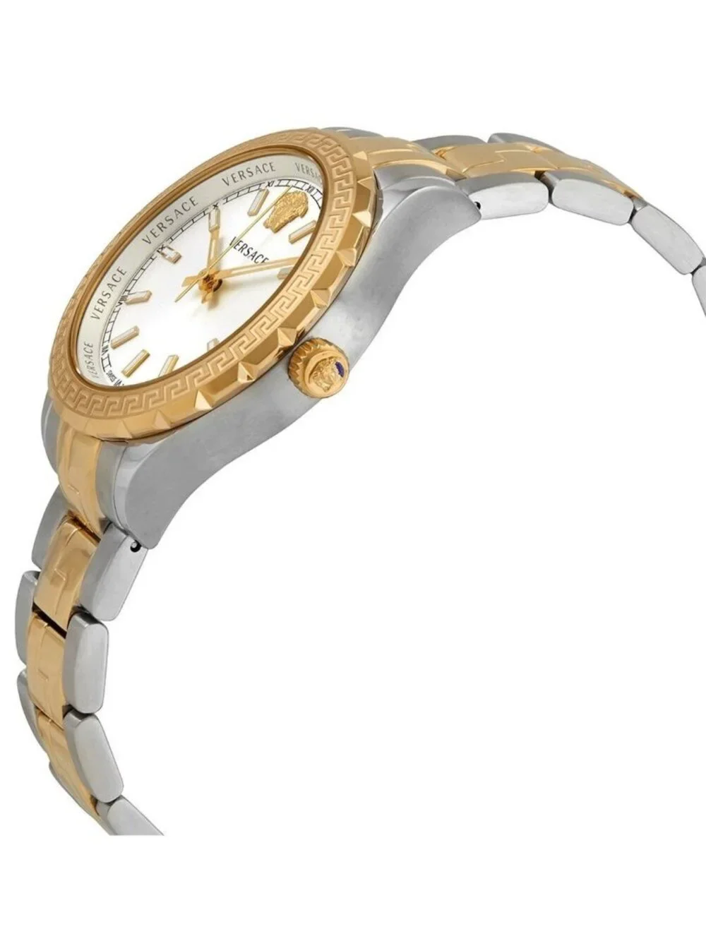 NWT Versace Hellenyium Quartz Silver Dial Ladies Watch